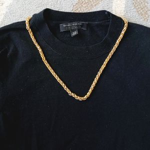 Vintage 3 MM Wheat Chain Necklace